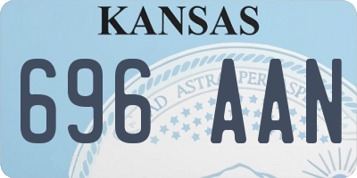 KS license plate 696AAN