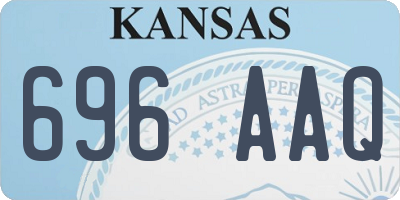 KS license plate 696AAQ