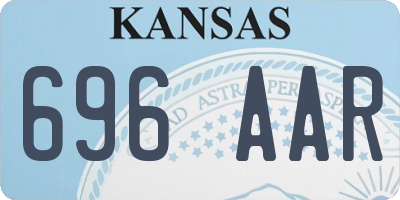 KS license plate 696AAR
