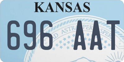 KS license plate 696AAT