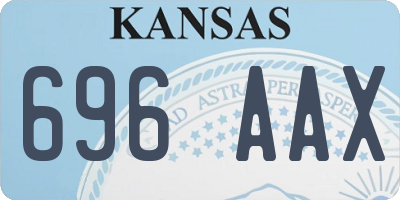 KS license plate 696AAX