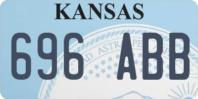 KS license plate 696ABB