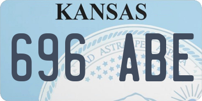 KS license plate 696ABE