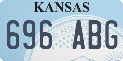 KS license plate 696ABG