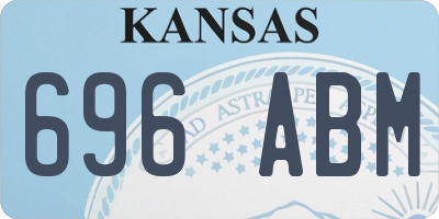 KS license plate 696ABM