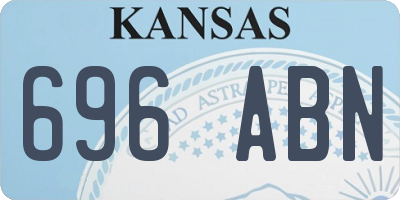 KS license plate 696ABN