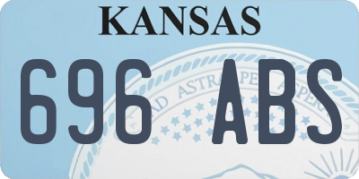 KS license plate 696ABS