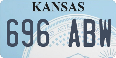 KS license plate 696ABW