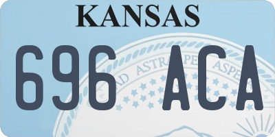 KS license plate 696ACA