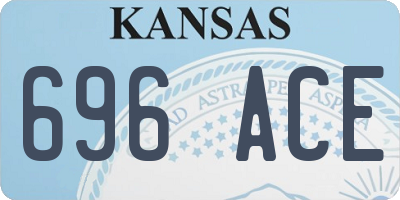 KS license plate 696ACE