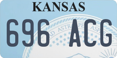 KS license plate 696ACG