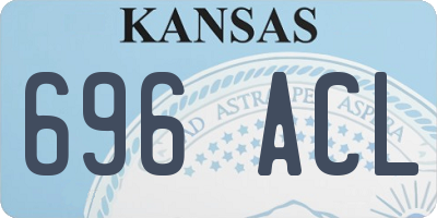 KS license plate 696ACL