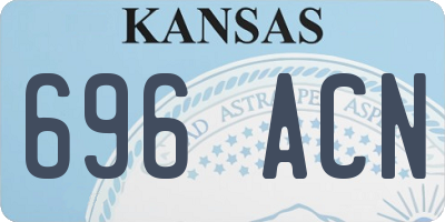 KS license plate 696ACN