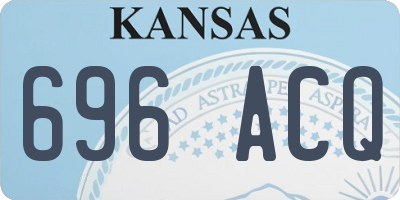 KS license plate 696ACQ