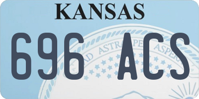 KS license plate 696ACS