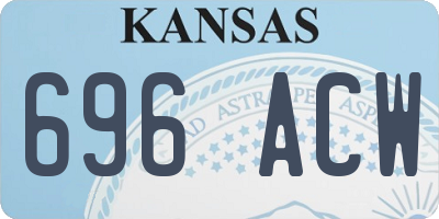 KS license plate 696ACW