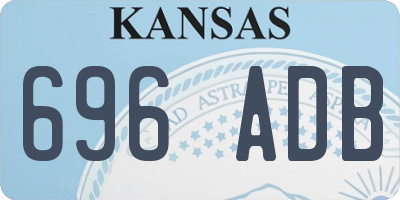 KS license plate 696ADB