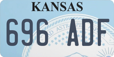 KS license plate 696ADF