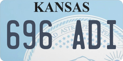 KS license plate 696ADI