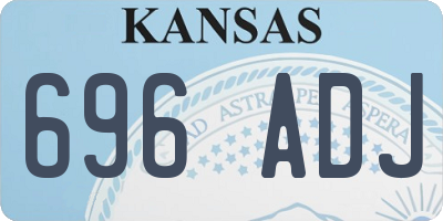 KS license plate 696ADJ