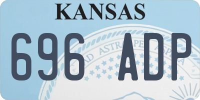 KS license plate 696ADP
