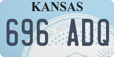 KS license plate 696ADQ