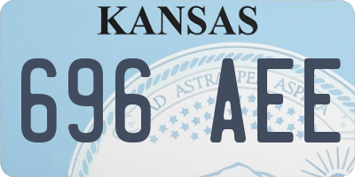 KS license plate 696AEE