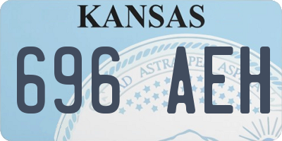 KS license plate 696AEH