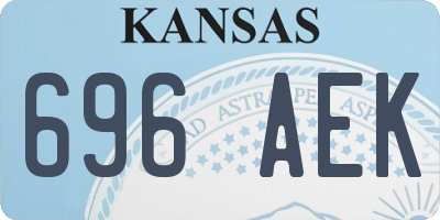 KS license plate 696AEK