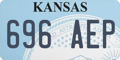 KS license plate 696AEP