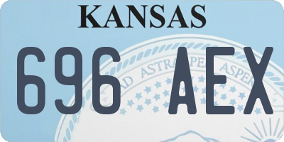 KS license plate 696AEX