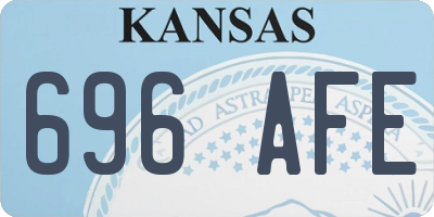 KS license plate 696AFE