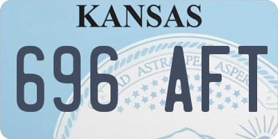 KS license plate 696AFT