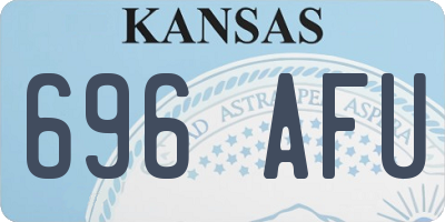 KS license plate 696AFU