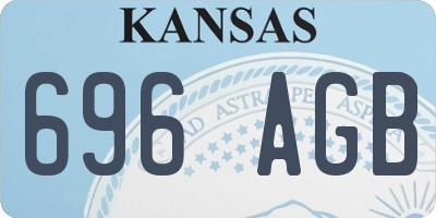 KS license plate 696AGB