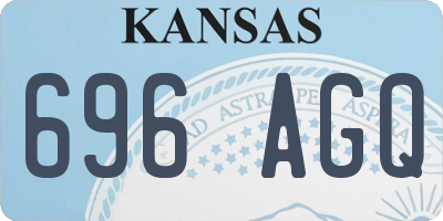 KS license plate 696AGQ