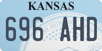 KS license plate 696AHD