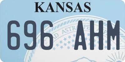 KS license plate 696AHM
