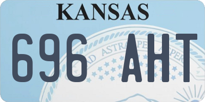 KS license plate 696AHT