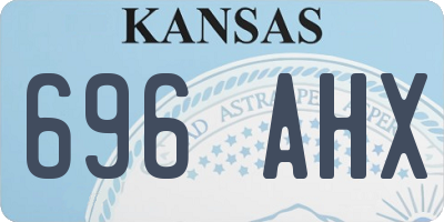 KS license plate 696AHX