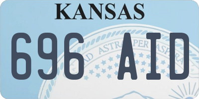 KS license plate 696AID