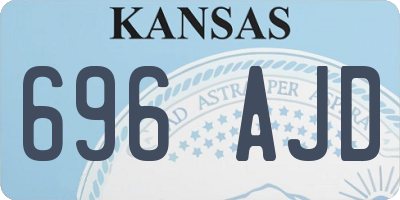 KS license plate 696AJD