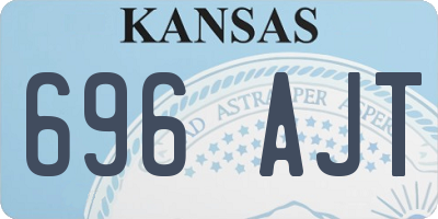 KS license plate 696AJT