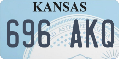 KS license plate 696AKQ