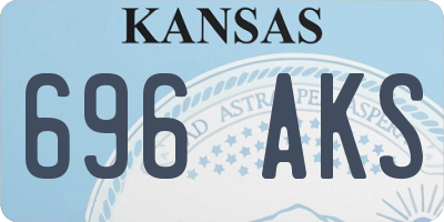 KS license plate 696AKS