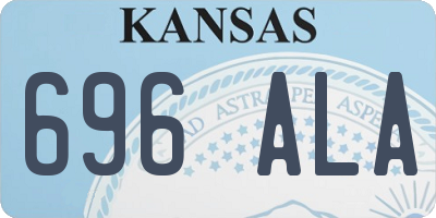 KS license plate 696ALA
