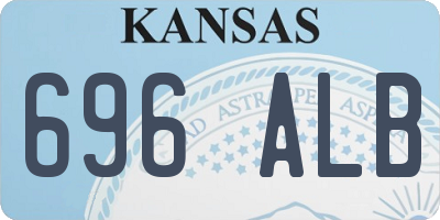 KS license plate 696ALB