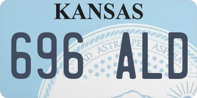 KS license plate 696ALD