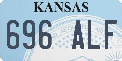 KS license plate 696ALF