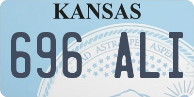 KS license plate 696ALI